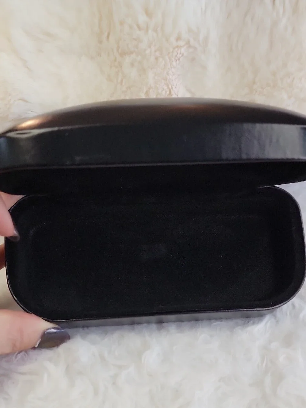 Coach Black Sunglasses Case with Gold Logo